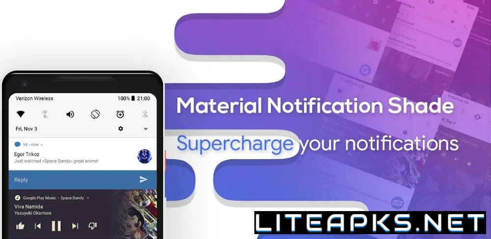 Material Notification Shade