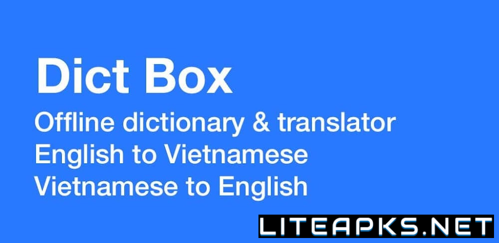 Vietnamese Dictionary Dict Box