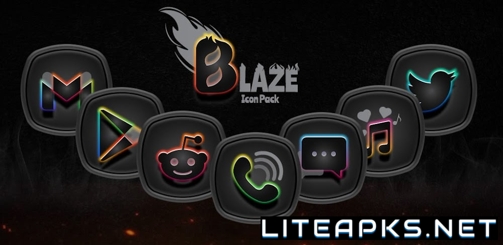 Blaze Dark Icon Pack