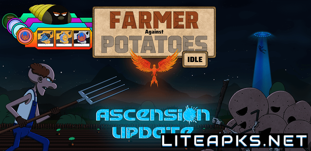 Farmer Against Potatoes Idle