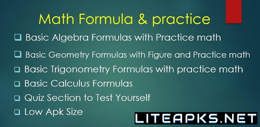 Math Formula with Practice