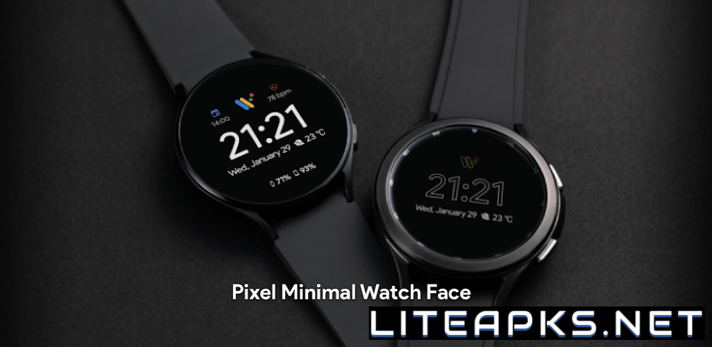 Pixel Minimal Watch Face