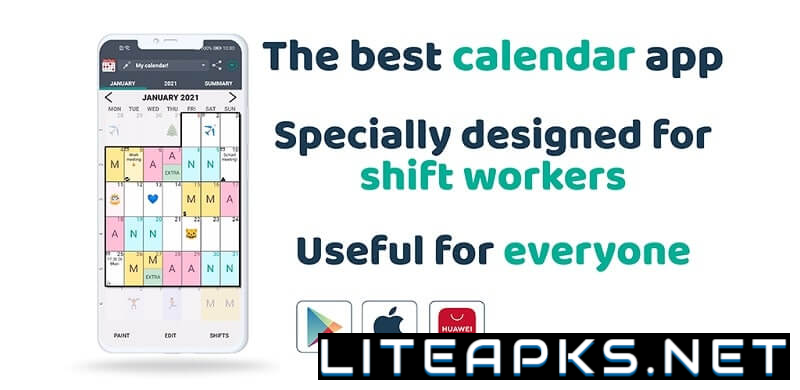 Shift Work Schedule Calendar