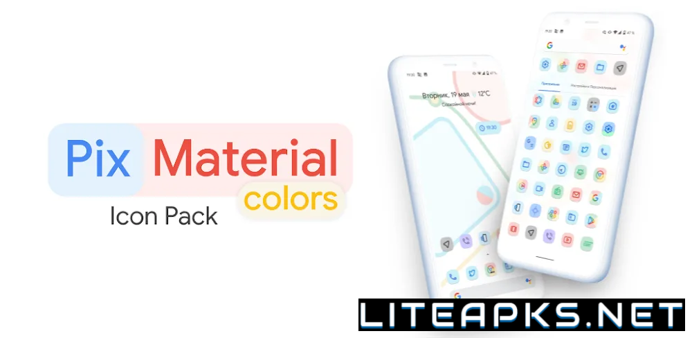 Pix Material Colors Icon Pack