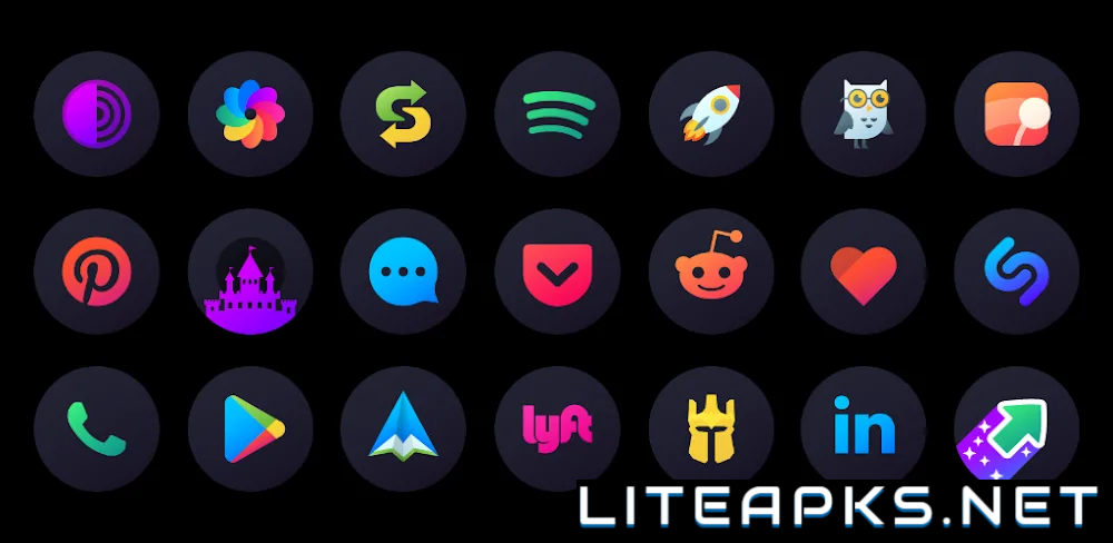 Hera Dark: Circle Icon Pack