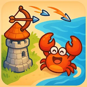 Tower vs Crabs: Beach Defense v1.1 MOD APK (Menu, Unlimited Currency) Download