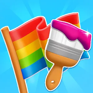 Flag Painters v2.15 MOD APK (Unlimited Gems, Unlocked All Characters) Download