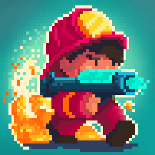 Firefighter: pixel shooter v0.0.12 MOD APK (Unlimited Money) Download