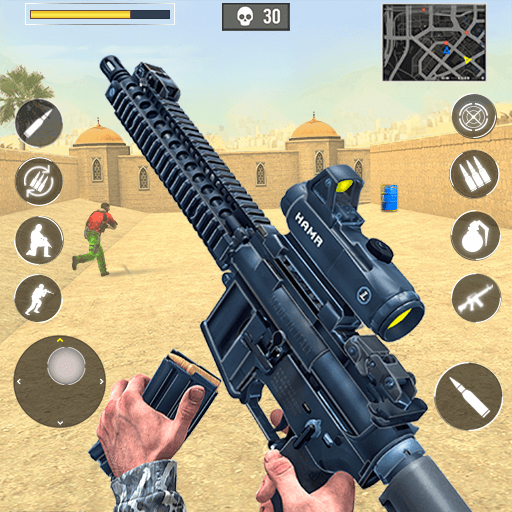 Gun Games Army v1.3.1 MOD APK (God Mode, Dumb Enemy) Download