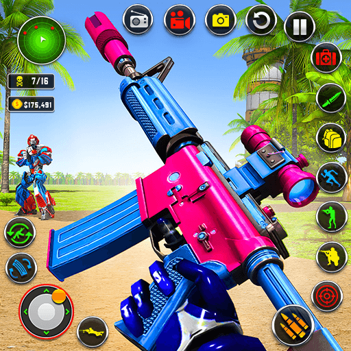 Counter terrorist robot game v1.36 MOD APK (God Mode, Dumb Enemy) Download