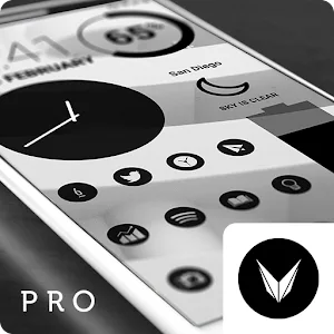 Dark Void Pro - Black Icons